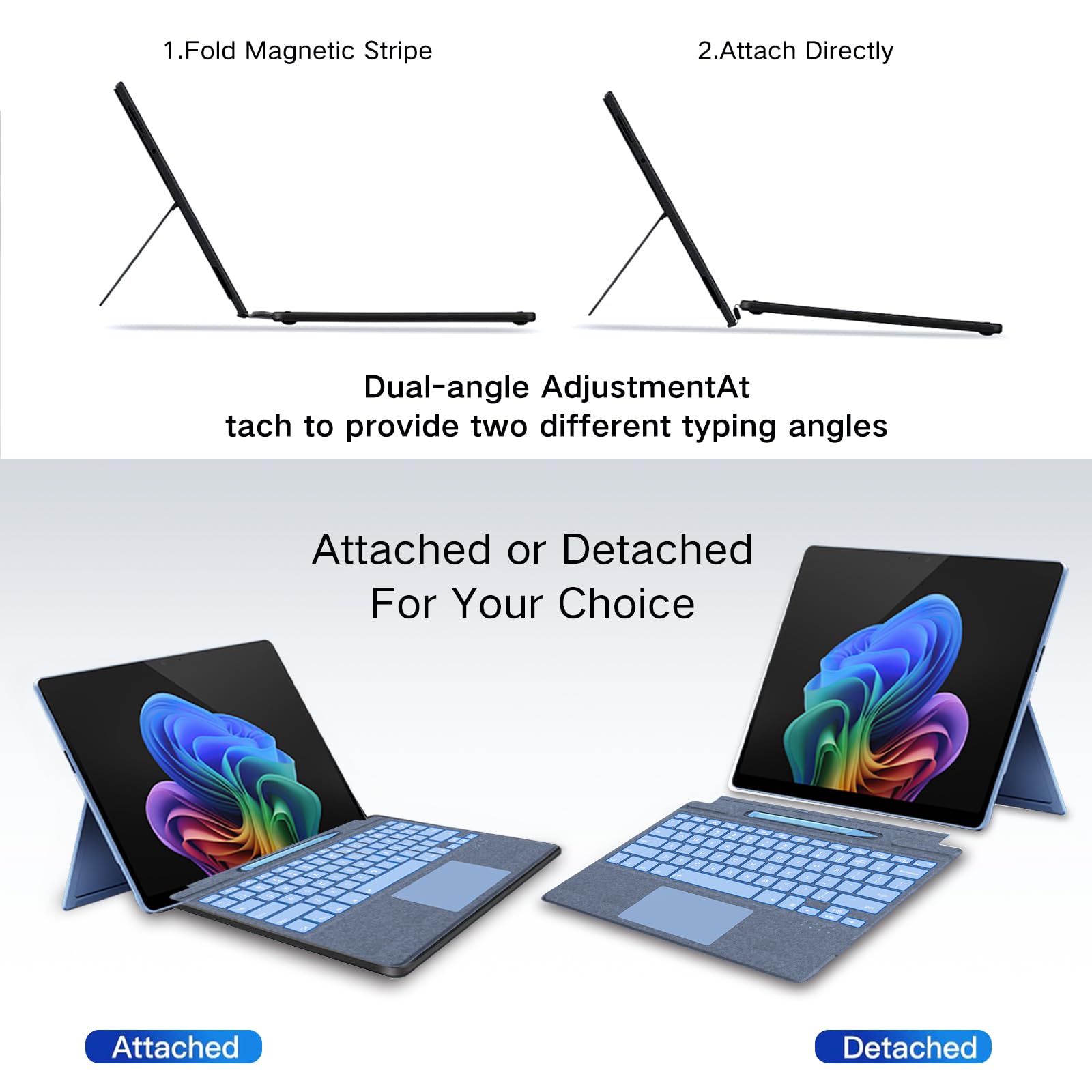 Amazon.co.jp: JvKzaen Surface Pro 9 キーボード スリムペン付き